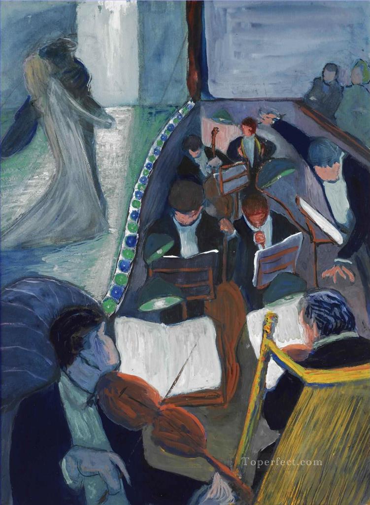 IN THE THEATRE I Marianne von Werefkin Expressionism Oil Paintings